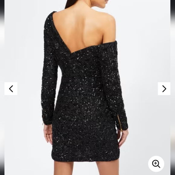 Self-Portrait Women's Sequin Embellished Ruffle Mini Dress - Picture 4 of 6